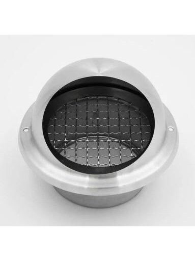 Lauko grotelės su tinkliuku VLB d160 mm, ovalios