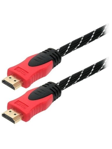 Laidas BLOW HDMI M, HDMI M, 3m, juodas/raudonas 92-056#