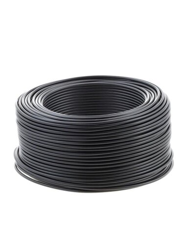 Laidas PV-1/H07V-U, 1 x 2,5 mm², juodas, 100m