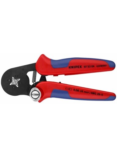 Laidų antgalių užspaudimo replės 0.08-10+16 mm², Knipex