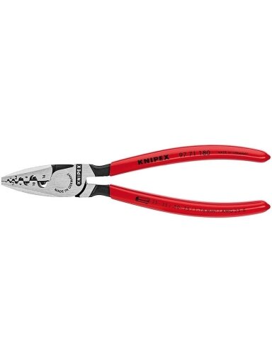 Laidų antgalių užspaudimo replės 0.25 - 16mm2, Knipex