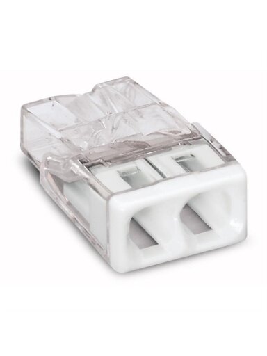 Laidų jungė Wago 2273-202/25, 2 x 0.5-2.5 mm², 450V, 25 vnt.