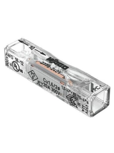 Laidų jungė Wago 2773-2401/20 2 x 0.75-4mm², 450 V, 20 vnt.