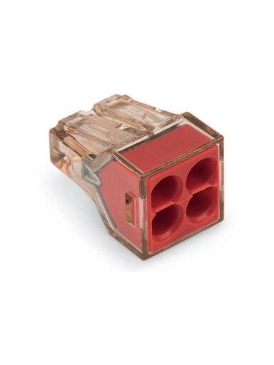 Laidų jungė Wago 773-604/5, 4 x 1,5-4 mm², 400 V, 5 vnt.