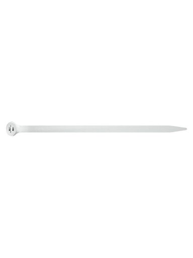 Laidų tvirtinimo dirželiai 2-LOCK, 4,5×290mm, balti, 100vnt.