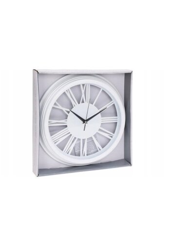 Laikrodis 837362080, balta, plastikas/stiklas, D35 cm