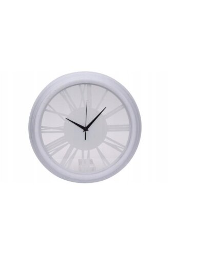 Laikrodis 837362080, balta, plastikas/stiklas, D35 cm