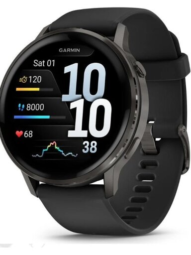LAIKRODIS IŠMANUSIS GARMIN VENU 4 45MM JUODAS