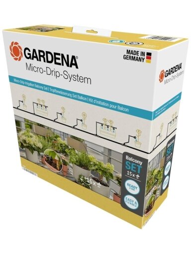 Laistymo sistema Gardena Micro Drip System Balcony 38 vnt