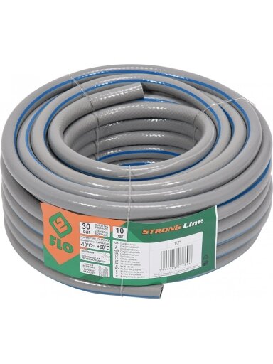 Laistymo žarna pilka STRONG Line, neužsilenkianti (-10 iki+60°C) Flo | d-3/4" 20m