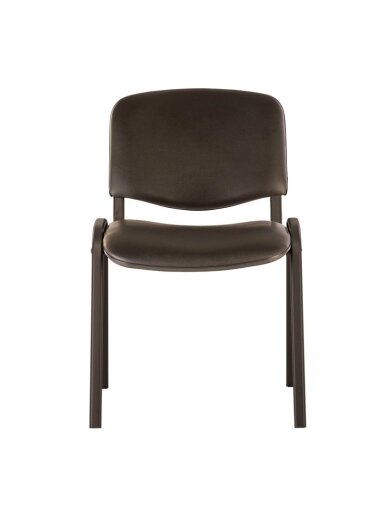 Lankytojų kėdė ISO BLACK (SENC) V-14, juoda Lankytojų kėdė ISO BLACK (SENC) V-14, juoda