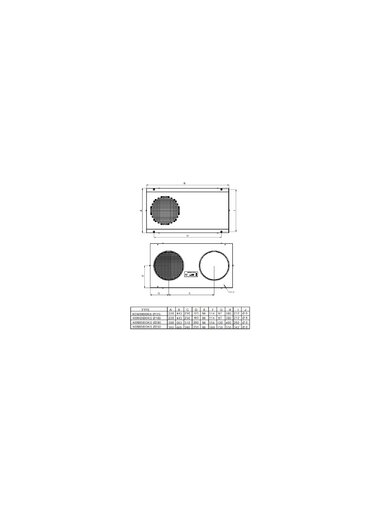 Lauko grotelės COMBI GRID d250 mm juodos sp.