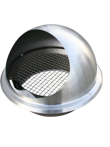 Lauko grotelės su tinkliuku VLB d125 mm, ovalios