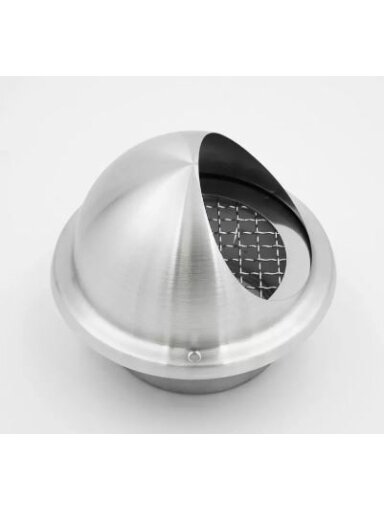 Lauko grotelės su tinkliuku VLB d160 mm, ovalios