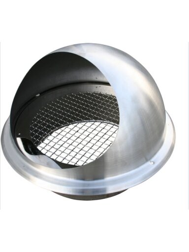 Lauko grotelės su tinkliuku VLB d200 mm, ovalios
