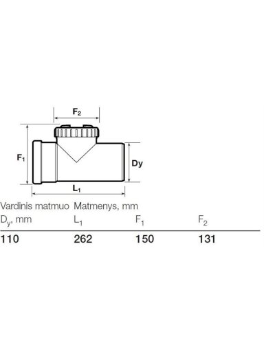 Lauko kanalizacijos pravala Wavin, Ø 110 mm