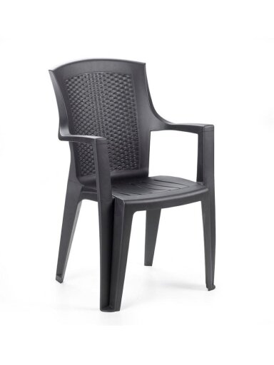 Lauko kėdė GARDEN4YOU EDEN, antracito, 62×60×89 cm