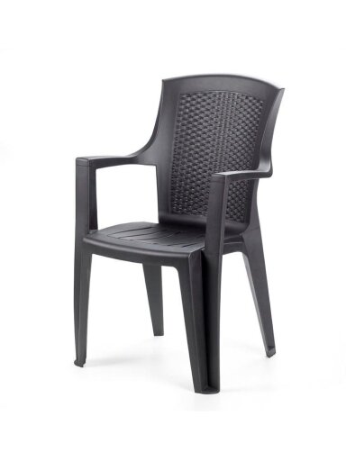 Lauko kėdė GARDEN4YOU EDEN, antracito, 62×60×89 cm