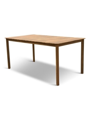 Lauko stalas Elodie, rudas, 160 cm x 90 cm x 90 cm Lauko stalas Elodie, rudas, 160 cm x 90 cm x 90 cm