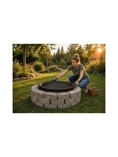 Laužavietės dubuo Ø 92 / 150 l kazanas Laužavietės dubuo Ø 92 / 150 l kazanas