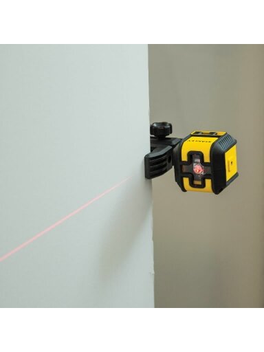 Lazerinis nivelyras CUBIX red su  dėklu ir spaustuvu, Stanley