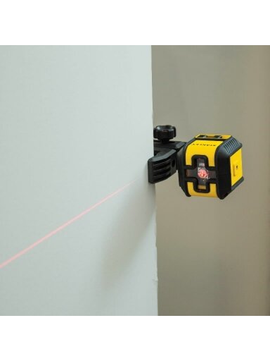 Lazerinis nivelyras CUBIX red su  dėklu ir spaustuvu, Stanley