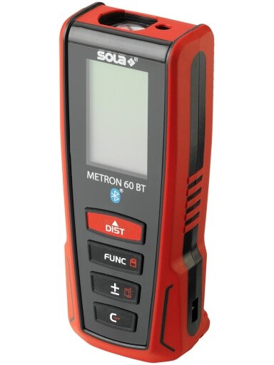 Lazeris atstumui matuoti Metron 60 BT, ±1.5 mm, 0.05-60 m Sola
