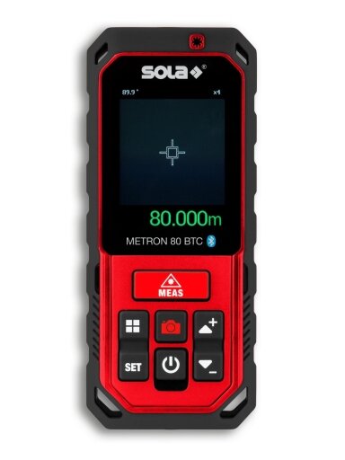 Lazeris atstumui matuoti Metron 80 BTC, ±1.5 mm, 0.05-80 m Sola
