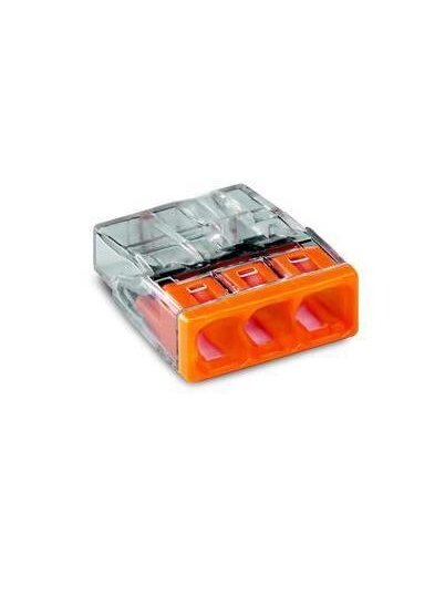 Laidų jungė Wago 2273-203/100,3 x 0,5-2,5 mm²,450V, 100vnt.