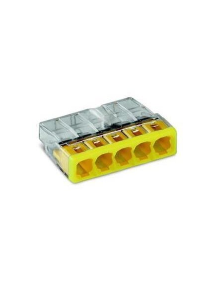 Laidų jungė Wago 2273-205/5, 5 x 0,5-2,5 mm², 450 V, 5 vnt. Laidų jungė Wago 2273-205/5, 5 x 0,5-2,5 mm², 450 V, 5 vnt.