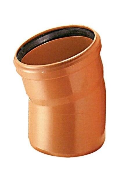 Lauko kanalizacijos alkūnė Wavin, Ø 110 mm, 15° 1