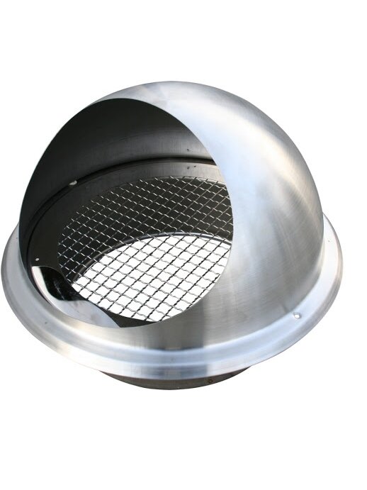Lauko grotelės su tinkliuku VLB d125 mm, ovalios Lauko grotelės su tinkliuku VLB d125 mm, ovalios