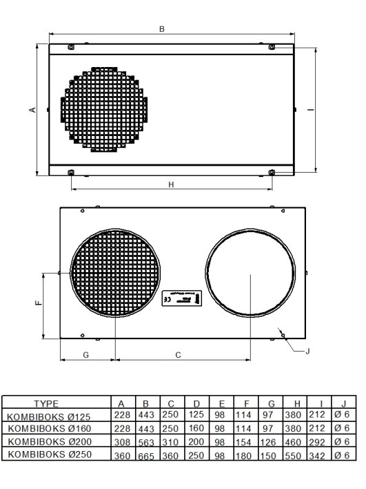 Lauko grotelės COMBI GRID d160 mm juodos sp. 0101332-2 1