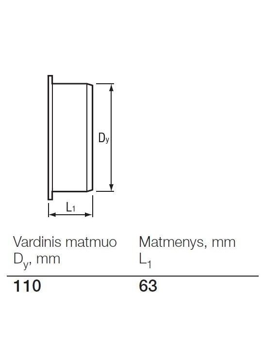 Lauko kanalizacijos aklė Wavin, Ø 110 mm 1