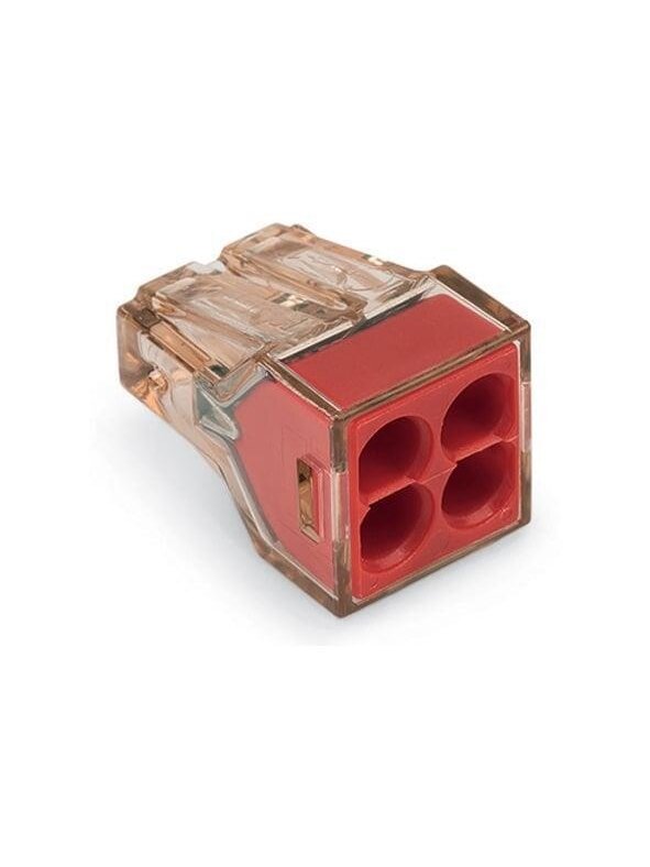 Laidų jungė Wago 773-604/5, 4 x 1,5-4 mm², 400 V, 5 vnt. 1 Laidų jungė Wago 773-604/5, 4 x 1,5-4 mm², 400 V, 5 vnt. 1