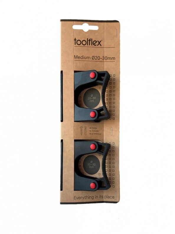 Laikikliai įrankiams Toolflex, 20 x 30 mm, 2 vnt. Laikikliai įrankiams Toolflex, 20 x 30 mm, 2 vnt.