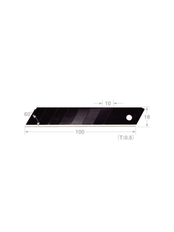 Laužomos geležtės TAJIMA CB50RB 18mm,10 vnt. 1 Laužomos geležtės TAJIMA CB50RB 18mm,10 vnt. 1