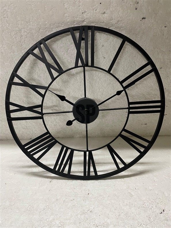 Laikrodis, juodas, 47 cm 1 Laikrodis, juodas, 47 cm 1