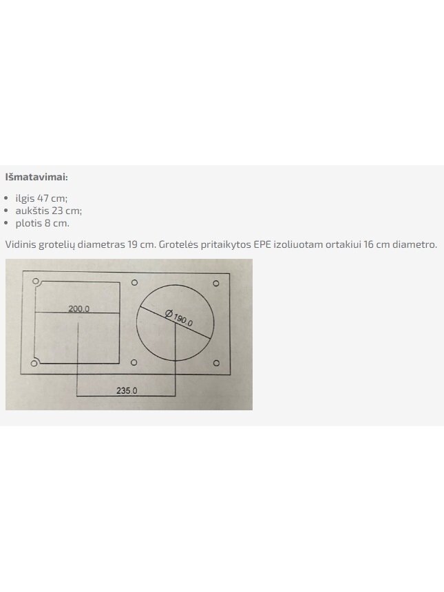 Lauko grotelės dvigubos STDB d160, baltos sp., ner.plieno 1