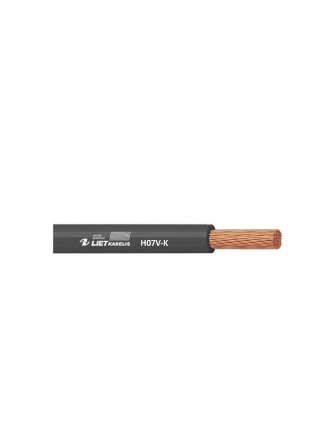 Laidas PV-3/H07V-K, 1 x 4 mm², juodas, 100m Laidas PV-3/H07V-K, 1 x 4 mm², juodas, 100m