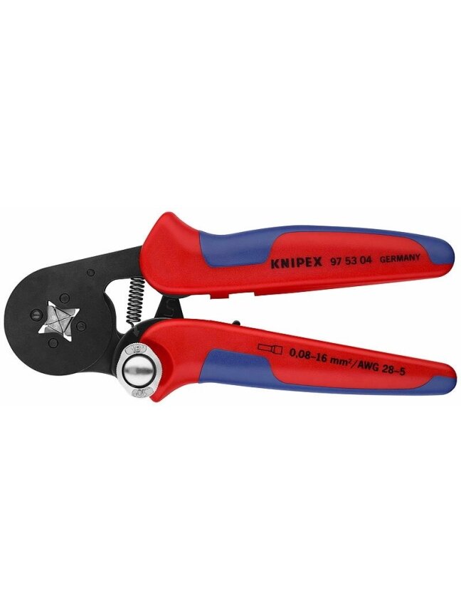 Laidų antgalių užspaudimo replės 0.08-10+16 mm², Knipex