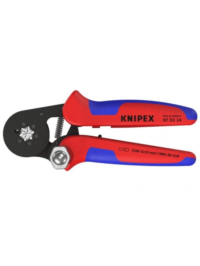 Laidų antgalių užspaudimo replės 0.08-16mm², 6-kant, Knipex