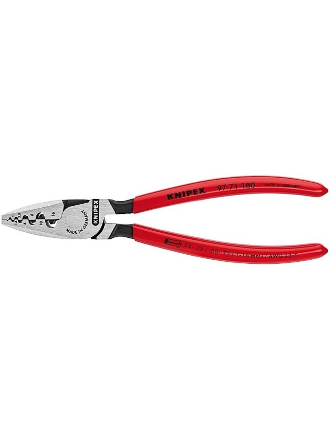 Laidų antgalių užspaudimo replės 0.25 - 16mm2, Knipex 1