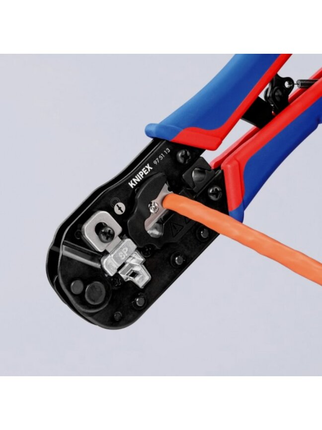 Laidų antgalių užspaudimo replės RJ45 kištukams, Knipex 2 Laidų antgalių užspaudimo replės RJ45 kištukams, Knipex 2