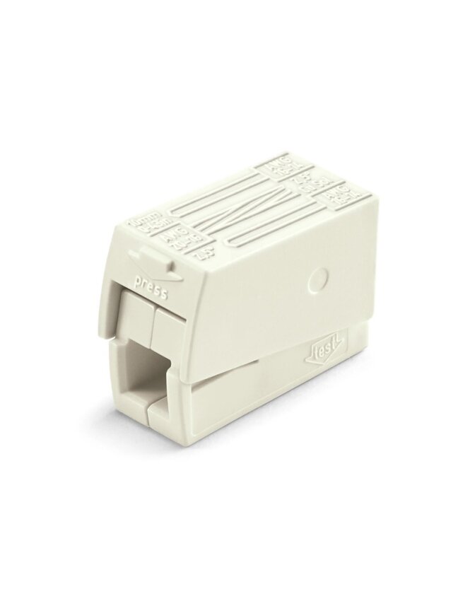 Laidų jungė Wago 224-112, 2 x 0,5-2,5 mm², 400 V, 5 vnt. 1 Laidų jungė Wago 224-112, 2 x 0,5-2,5 mm², 400 V, 5 vnt. 1
