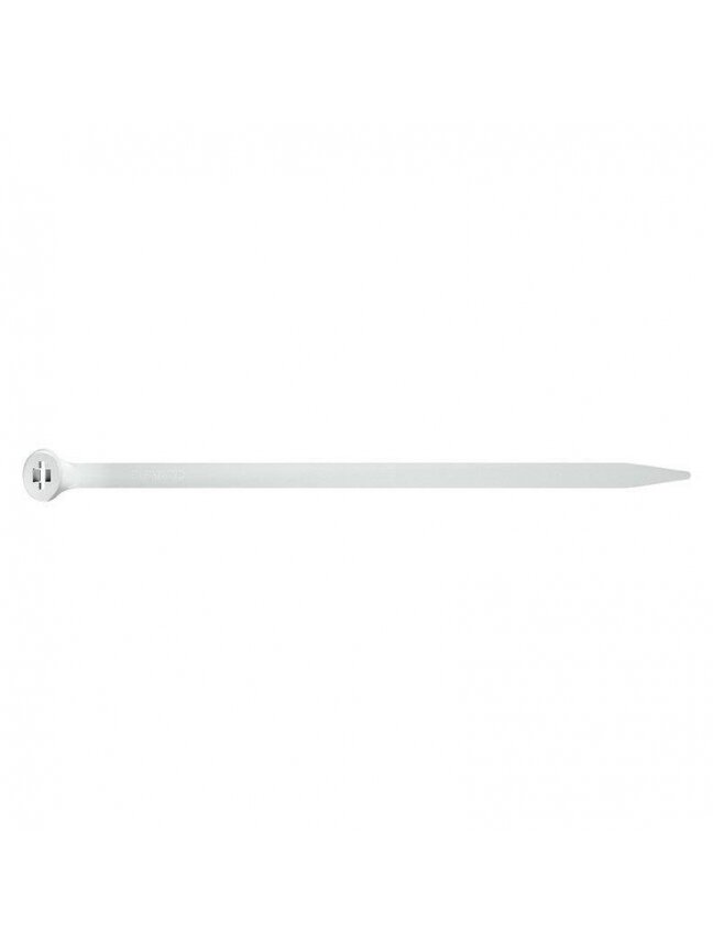 Laidų tvirtinimo dirželiai 2-LOCK, 4,5×290mm, balti, 100vnt.