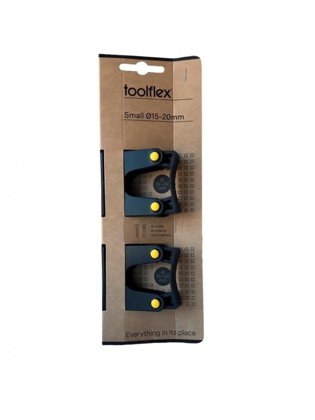 Laikikliai įrankiams Toolflex 502-1, 15 x 20 mm, 2 vnt. Laikikliai įrankiams Toolflex 502-1, 15 x 20 mm, 2 vnt.