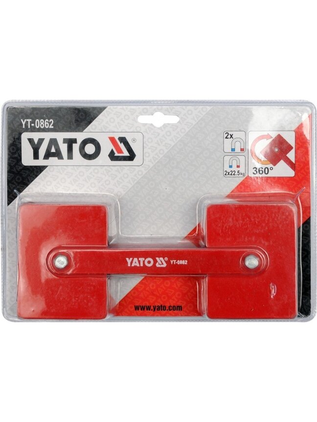 Laikiklis magnetinis suvirinimo reguliuojamas 2x22,5kg Yato 1 Laikiklis magnetinis suvirinimo reguliuojamas 2x22,5kg Yato 1