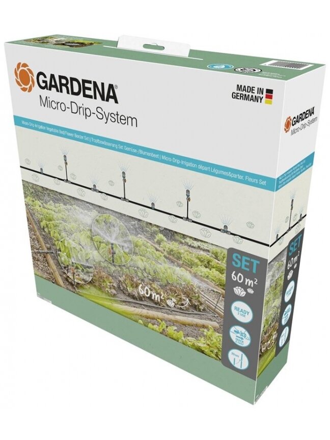 Laistymo sistema Gardena Micro Drip System 60m2 Laistymo sistema Gardena Micro Drip System 60m2