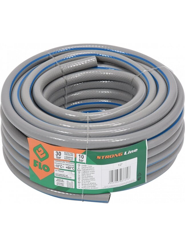 Laistymo žarna pilka STRONG Line, neužsilenkianti (-10 iki+60°C) Flo | d-3/4" 20m Laistymo žarna pilka STRONG Line, neužsilenkianti (-10 iki+60°C) Flo | d-3/4" 20m